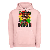 Pigment Salmon Breaking every chain juneteenth Urban Hoodie - Zillion Design Studio