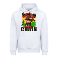White Breaking every chain juneteenth Urban Hoodie - Zillion Design Studio
