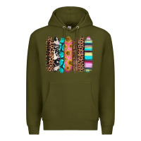 Army Green Western brushstrokes Premium Hoodie - CTS Tumbler Store