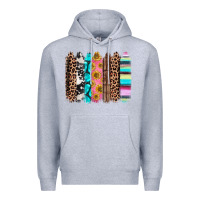 Heather Grey Western brushstrokes Premium Hoodie - CTS Tumbler Store