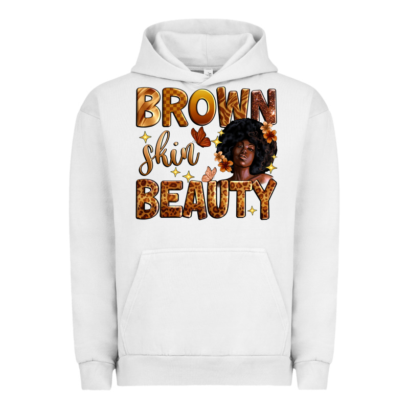 Brown Skin Beauty Urban Hoodie by Zillion Design Studio | Teevron
