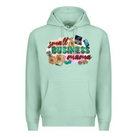 Seafoam small business mama Premium Hoodie - Zillion Design Studio