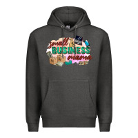 Charcoal Heather small business mama Premium Hoodie - Zillion Design Studio