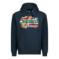 Navy small business mama Premium Hoodie - Zillion Design Studio