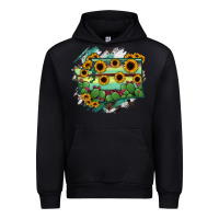 Black washingTon State Map Urban Hoodie - RanaPortraitStore