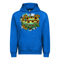 Cobalt washingTon State Map Urban Hoodie - RanaPortraitStore