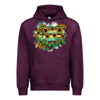 Mauve Wine washingTon State Map Urban Hoodie - RanaPortraitStore