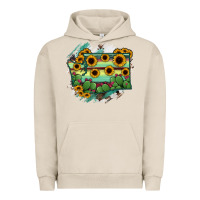 Pigment French Oak washingTon State Map Urban Hoodie - RanaPortraitStore