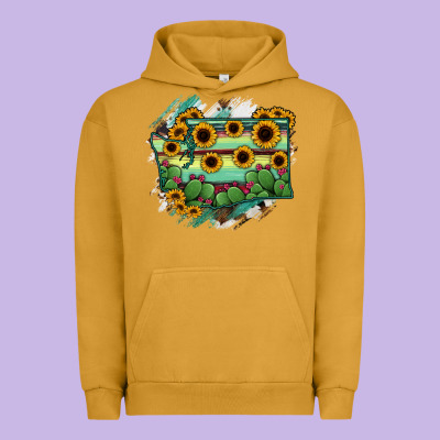 Washington State Map Urban Hoodie Designed By Ranaportraitstore