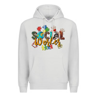 Dove Grey social worker Premium Hoodie - Zillion Design Studio