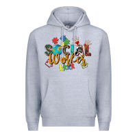 Heather Grey social worker Premium Hoodie - Zillion Design Studio