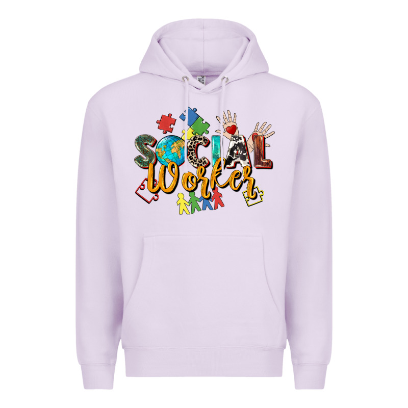 Social Worker Premium Hoodie by Zillion Design Studio | Teevron