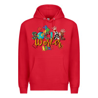 Red social worker Premium Hoodie - Zillion Design Studio
