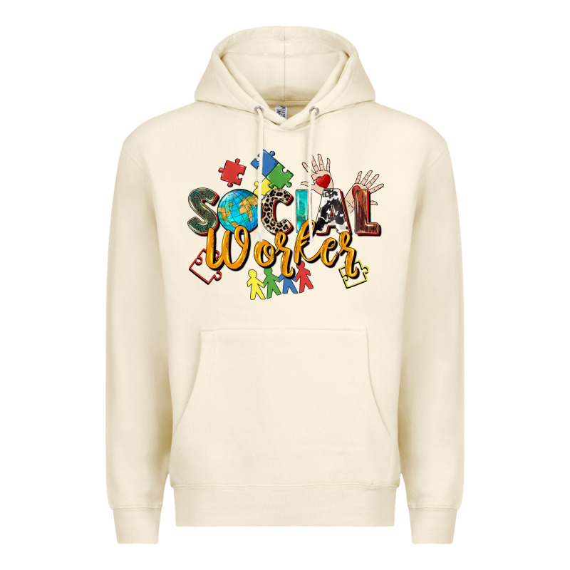 Social Worker Premium Hoodie by Zillion Design Studio | Teevron