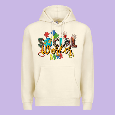 Social Worker Premium Hoodie Designed By Zillion Design Studio