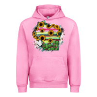 Fuchsia Pink Wisconsin State Map Urban Hoodie - RanaPortraitStore