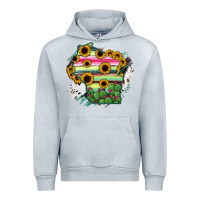 Heather Grey Wisconsin State Map Urban Hoodie - RanaPortraitStore