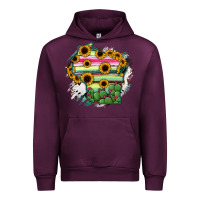 Mauve Wine Wisconsin State Map Urban Hoodie - RanaPortraitStore