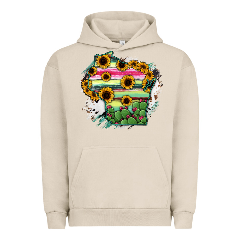 Wisconsin State Map Urban Hoodie by RanaPortraitStore | Teevron