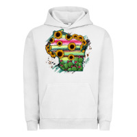 Pigment Lunar Rock Wisconsin State Map Urban Hoodie - RanaPortraitStore