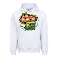 White Wisconsin State Map Urban Hoodie - RanaPortraitStore