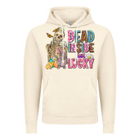 Vintage Artic easter dead inside but lucky  with skeleton Vintage Hoodie - AdoDesignShop