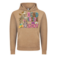 Vintage Coffee easter dead inside but lucky  with skeleton Vintage Hoodie - AdoDesignShop