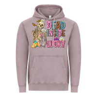Vintage Zinc easter dead inside but lucky  with skeleton Vintage Hoodie - AdoDesignShop