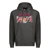 Charcoal Heather spoiled wife Premium Hoodie - Zillion Design Studio