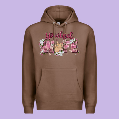 Spoiled Wife Premium Hoodie Designed By Zillion Design Studio