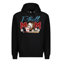 Black t ball mom Premium Hoodie - Zillion Design Studio