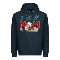 Navy t ball mom Premium Hoodie - Zillion Design Studio