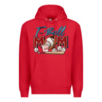 Red t ball mom Premium Hoodie - Zillion Design Studio