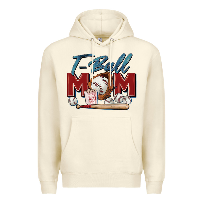 T Ball Mom Premium Hoodie by Zillion Design Studio | Teevron