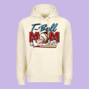 T Ball Mom Premium Hoodie Designed By Zillion Design Studio