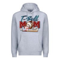 Heather Grey t ball mom Premium Hoodie - Zillion Design Studio