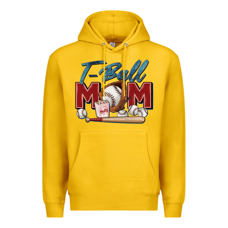 T Ball Mom Premium Hoodie by Zillion Design Studio | Teevron
