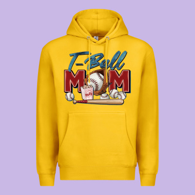 T Ball Mom Premium Hoodie Designed By Zillion Design Studio