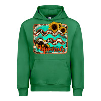 Emerald aquarius turquoise cowhide Urban Hoodie - RanaPortraitStore