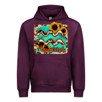 Mauve Wine aquarius turquoise cowhide Urban Hoodie - RanaPortraitStore