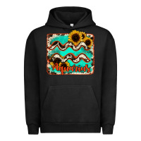 Pigment Black aquarius turquoise cowhide Urban Hoodie - RanaPortraitStore