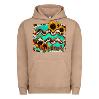 Pigment Burro aquarius turquoise cowhide Urban Hoodie - RanaPortraitStore