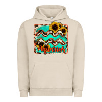 Pigment French Oak aquarius turquoise cowhide Urban Hoodie - RanaPortraitStore