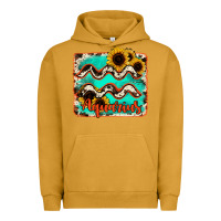 Pigment Peanut Butter aquarius turquoise cowhide Urban Hoodie - RanaPortraitStore