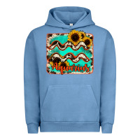 Pigment Pebble Blue aquarius turquoise cowhide Urban Hoodie - RanaPortraitStore