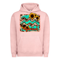 Pigment Salmon aquarius turquoise cowhide Urban Hoodie - RanaPortraitStore