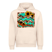 Sandshell aquarius turquoise cowhide Urban Hoodie - RanaPortraitStore
