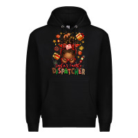 Black santa's favorite dispatcher afro messy bun Premium Hoodie - texasbilliewilder