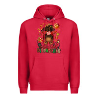 Cardinal santa's favorite dispatcher afro messy bun Premium Hoodie - texasbilliewilder