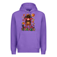 Purple santa's favorite dispatcher afro messy bun Premium Hoodie - texasbilliewilder